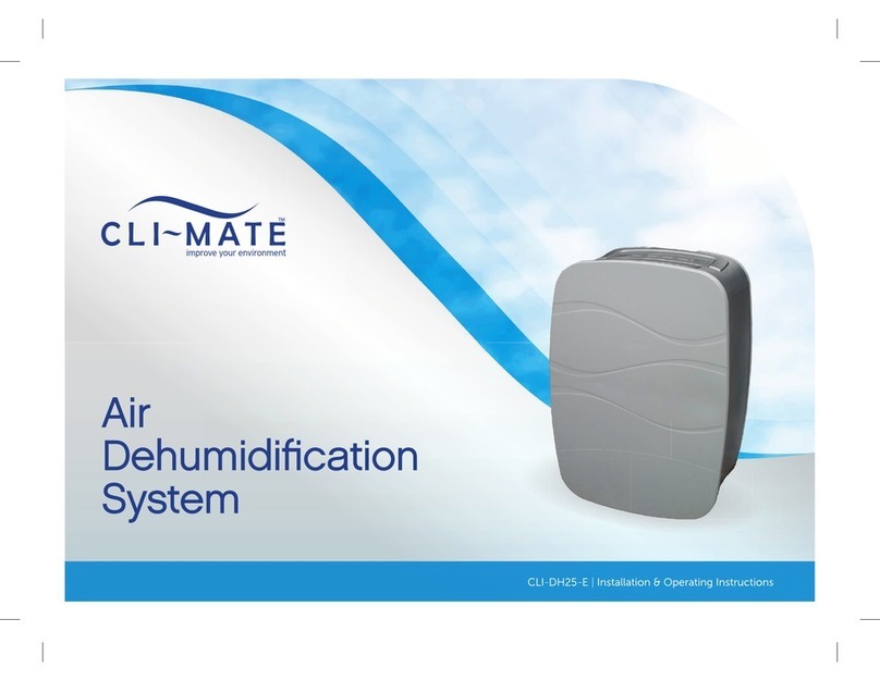 cliMATE CLI-DH25-E Installation and operation instructoins