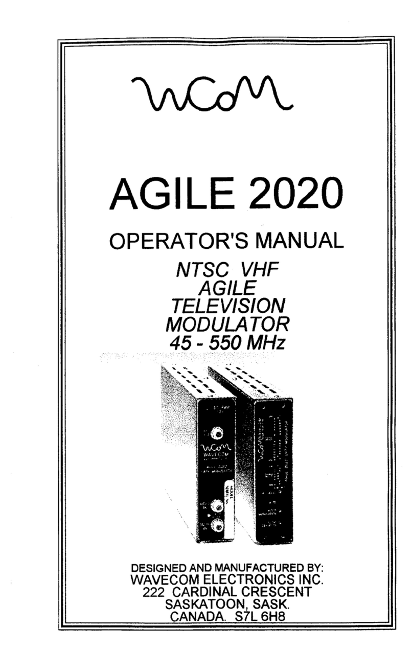 Wavecom Agile 2020 Operator's manual