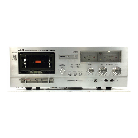 Akai GXC-709D Service manual and parts list