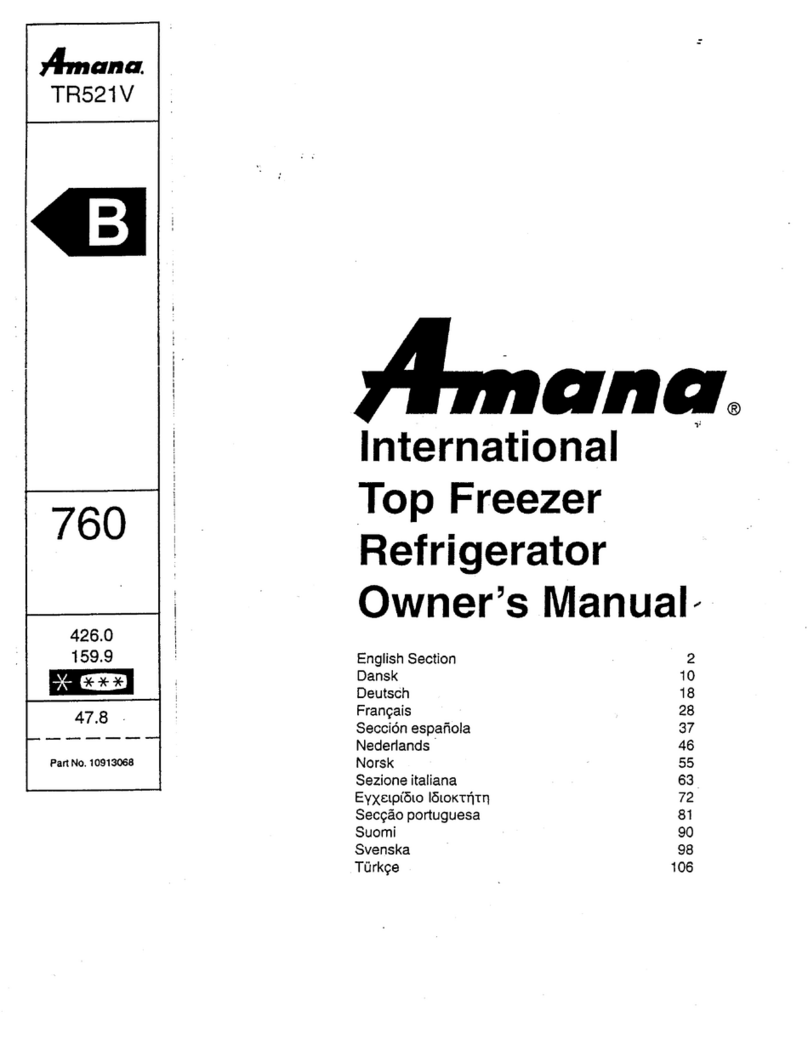 Amana TR521V owner's manual
