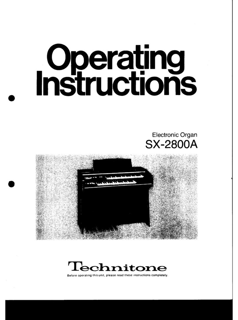 Technitone SX-2800A operating instructions