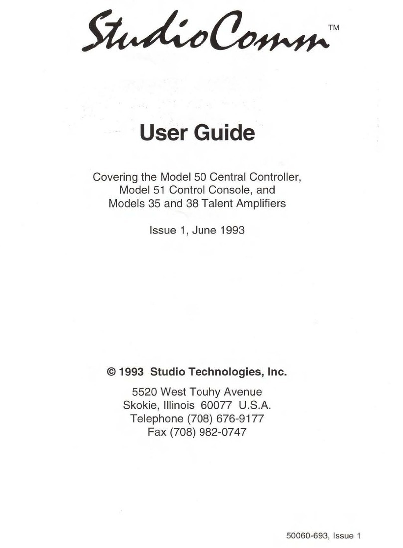 Studio Technologies StudioComm 50 user guide