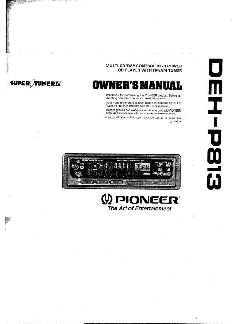 Pioneer DEH-P813 User manual