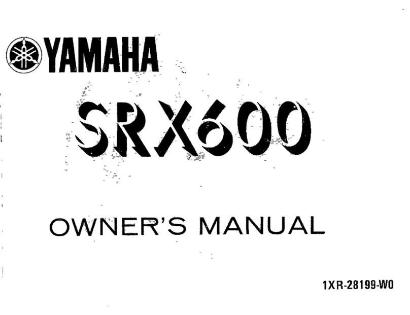 Yamaha SRX600 User manual