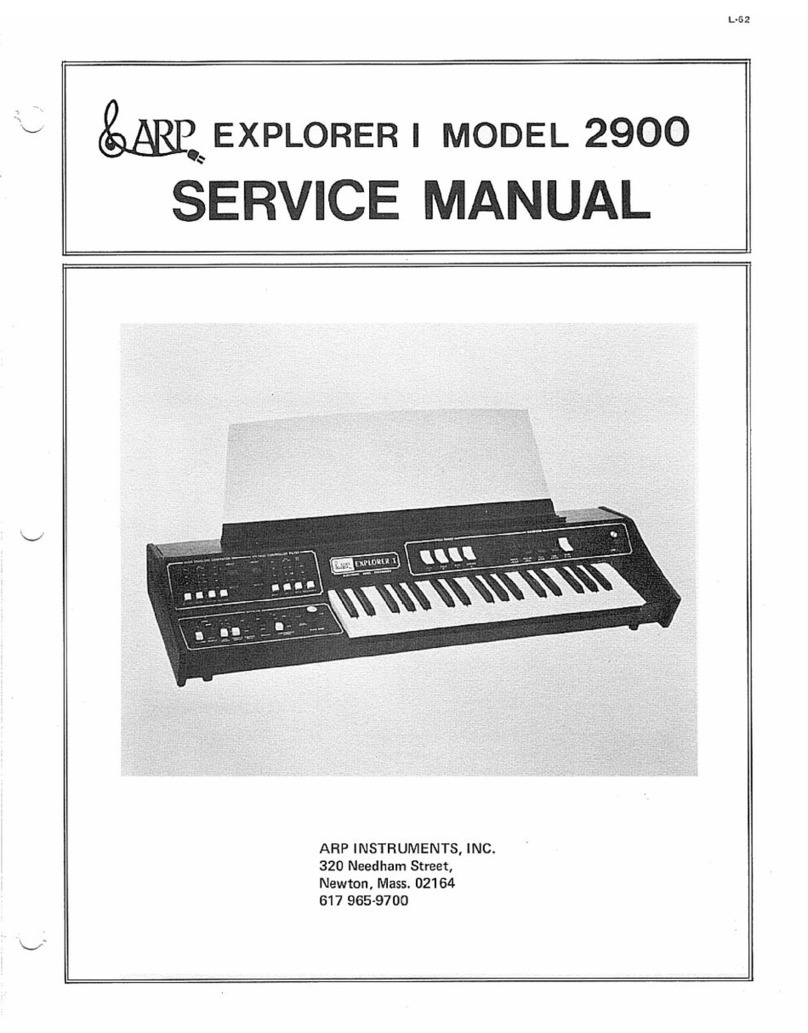 ARP Instruments EXPLORER I 2900 User manual
