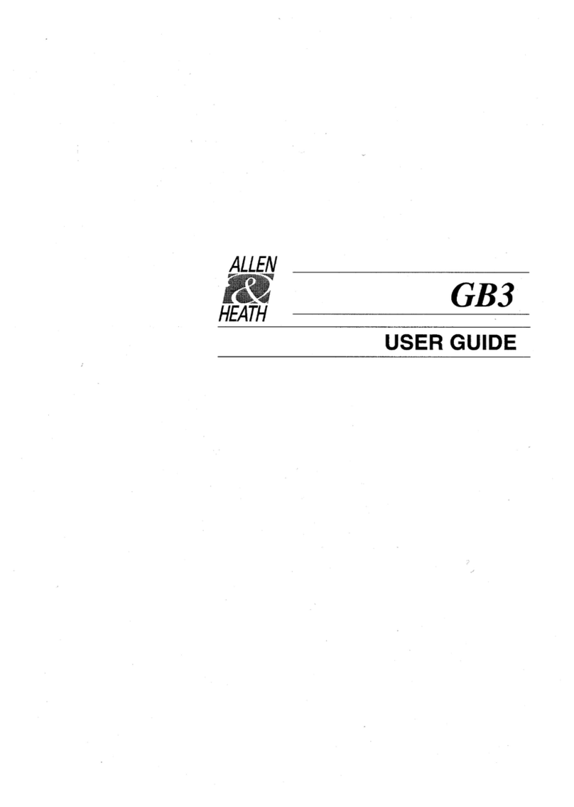 ALLEN & HEATH GB3 User manual