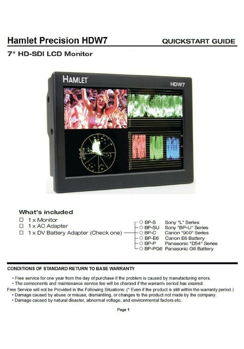 Hamlet Precision HDW7 User manual
