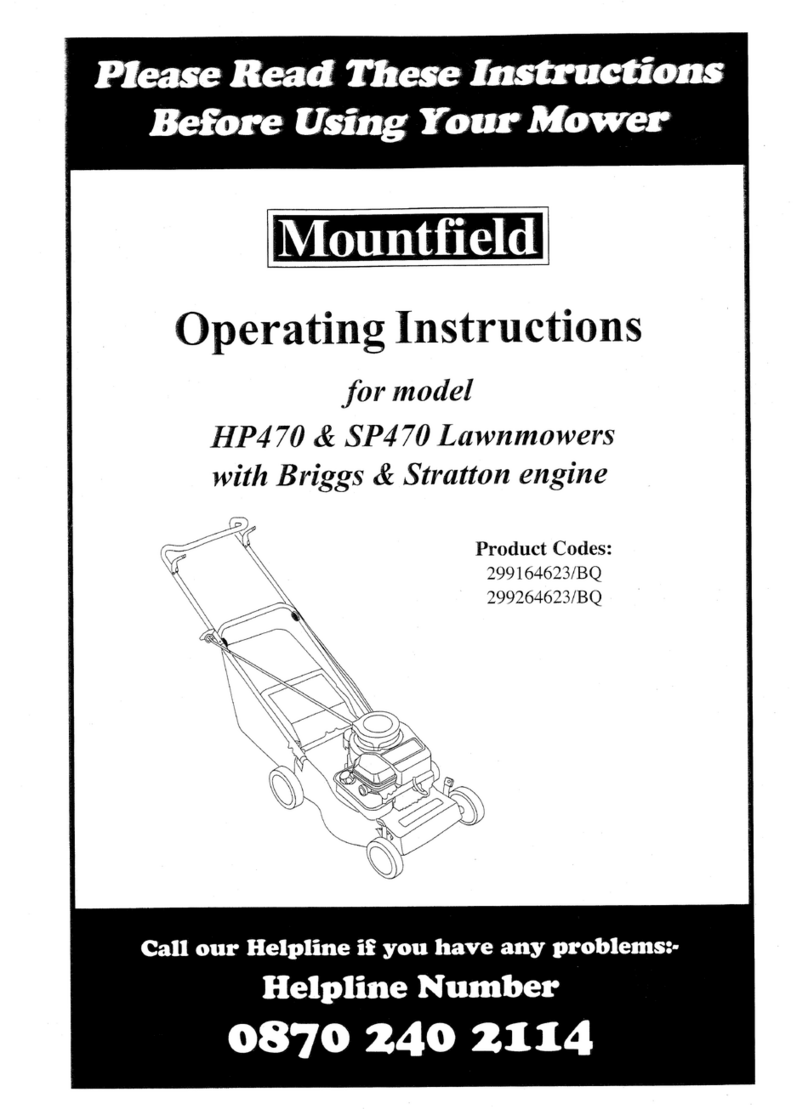 Mountfield HP470 operating instructions