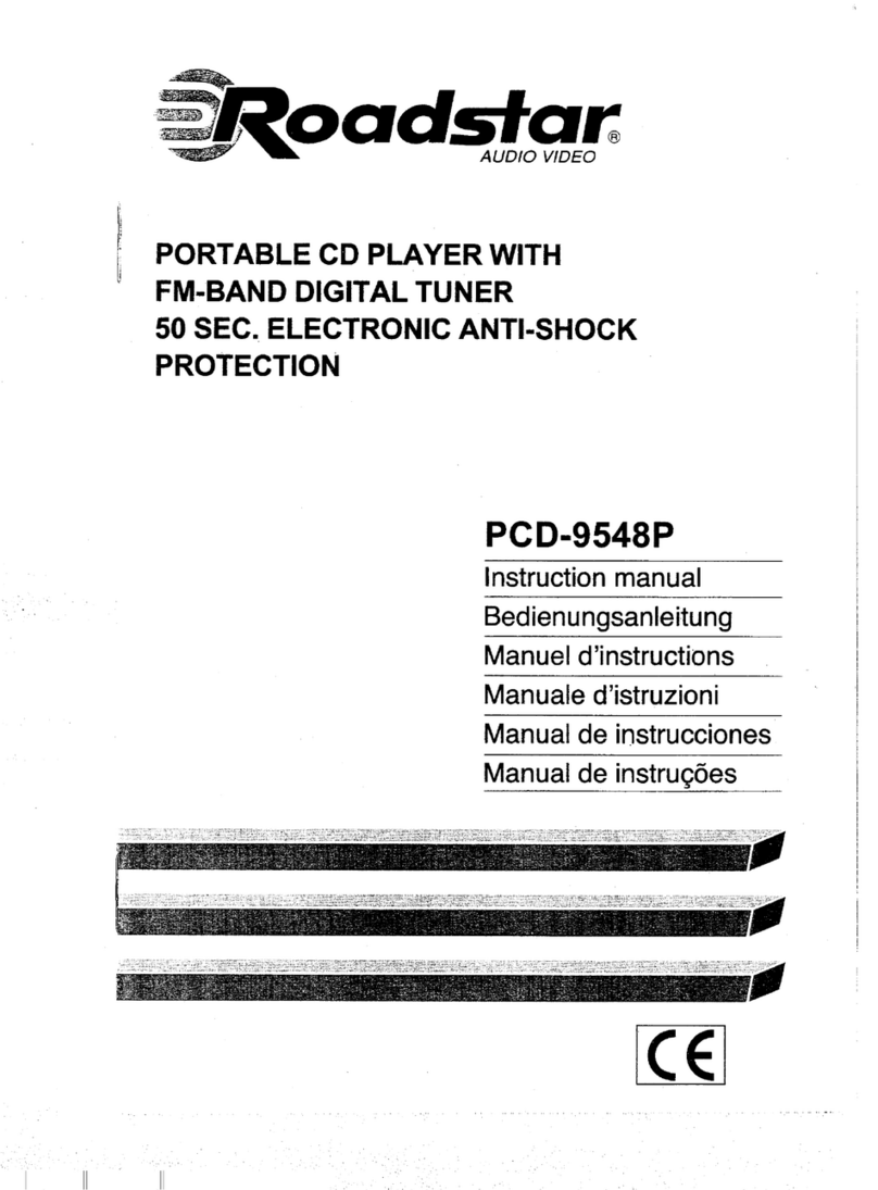 Roadstar PCD-9548P instruction manual