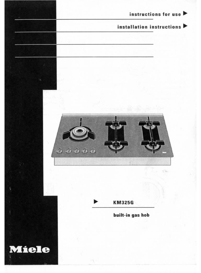 Miele KM325G User manual