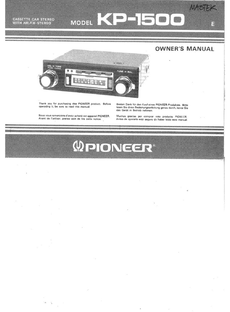 Pioneer KP-1500 owner's manual