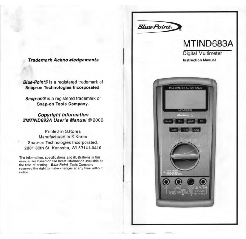 Blue point MTIND683A instruction manual