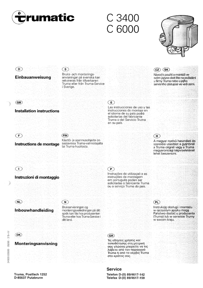 Trumatic C 3400 installation instructions