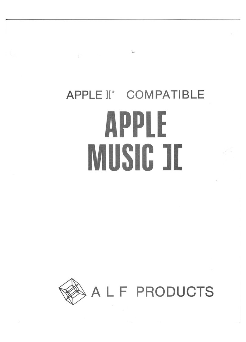 Alf Products Apple Music II owner's manual