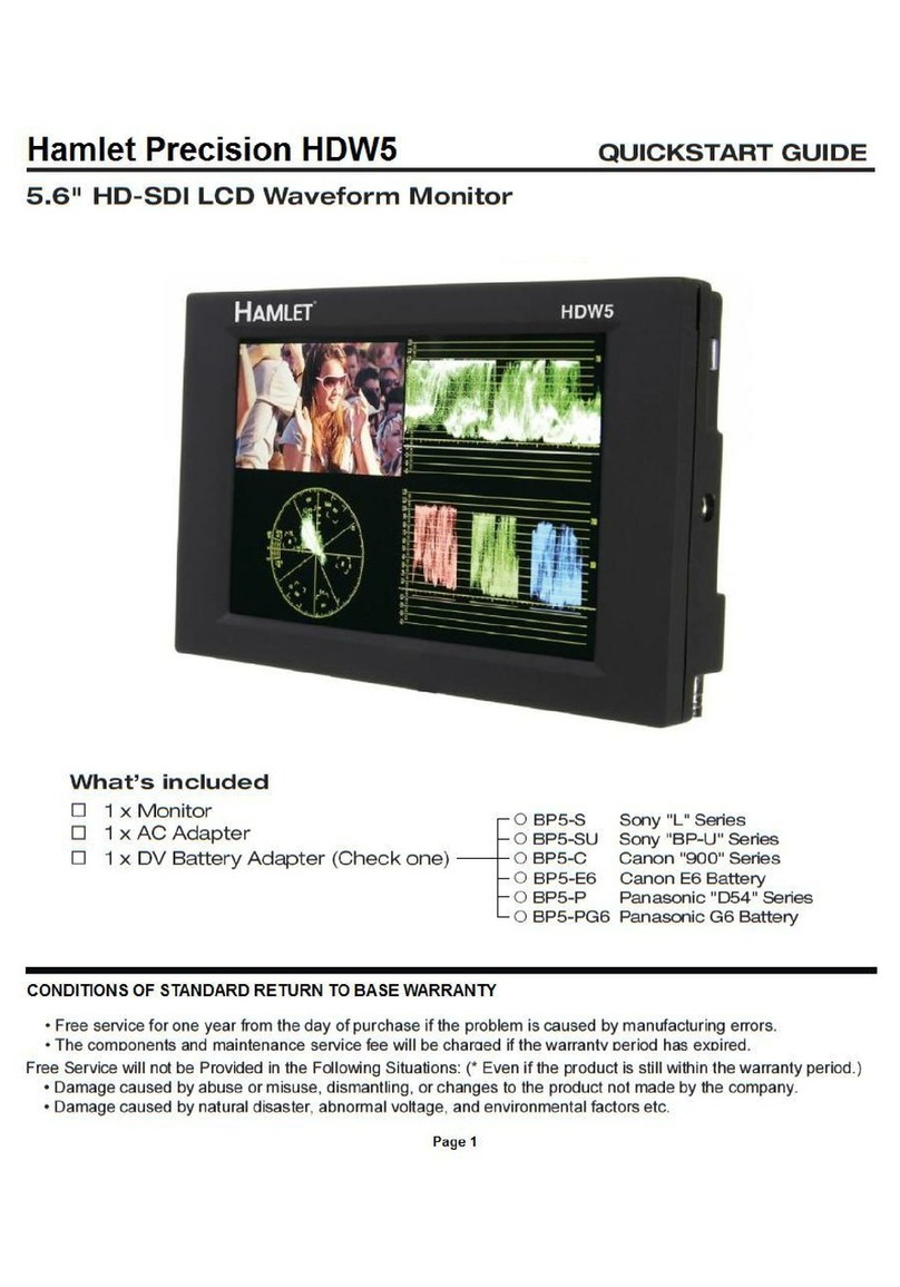 Hamlet Precision HDW5 User manual
