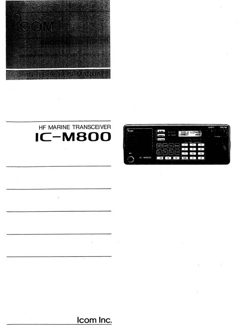Icom IC-M800 User manual