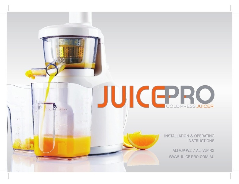 JuicePro ALI-VJP-W2 Installation & operating instructions