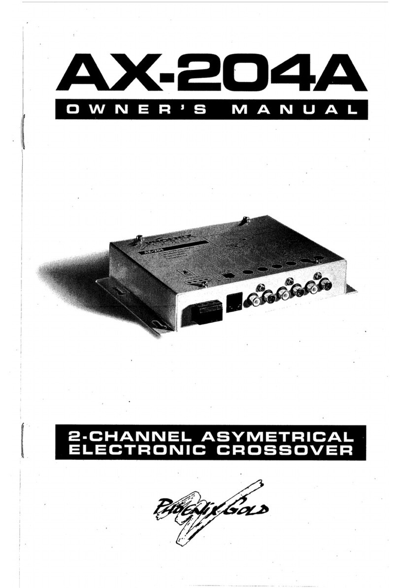 Phoenix Gold AX-204A owner's manual