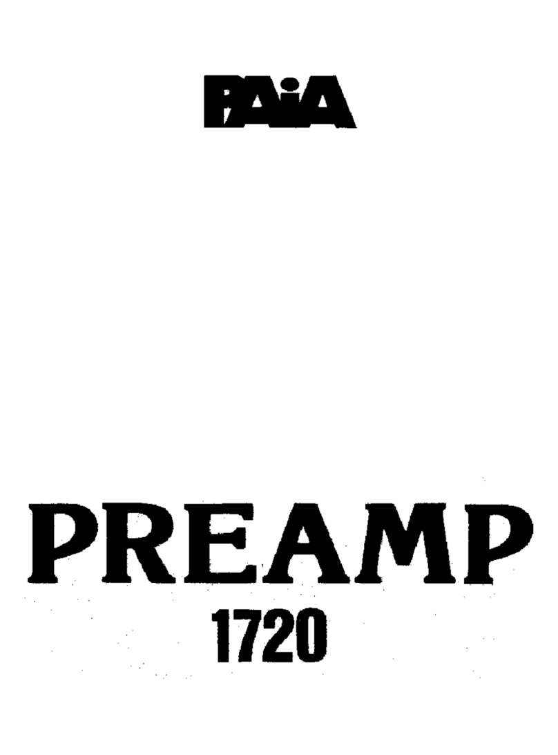 Paia 1720 Assembly instructions