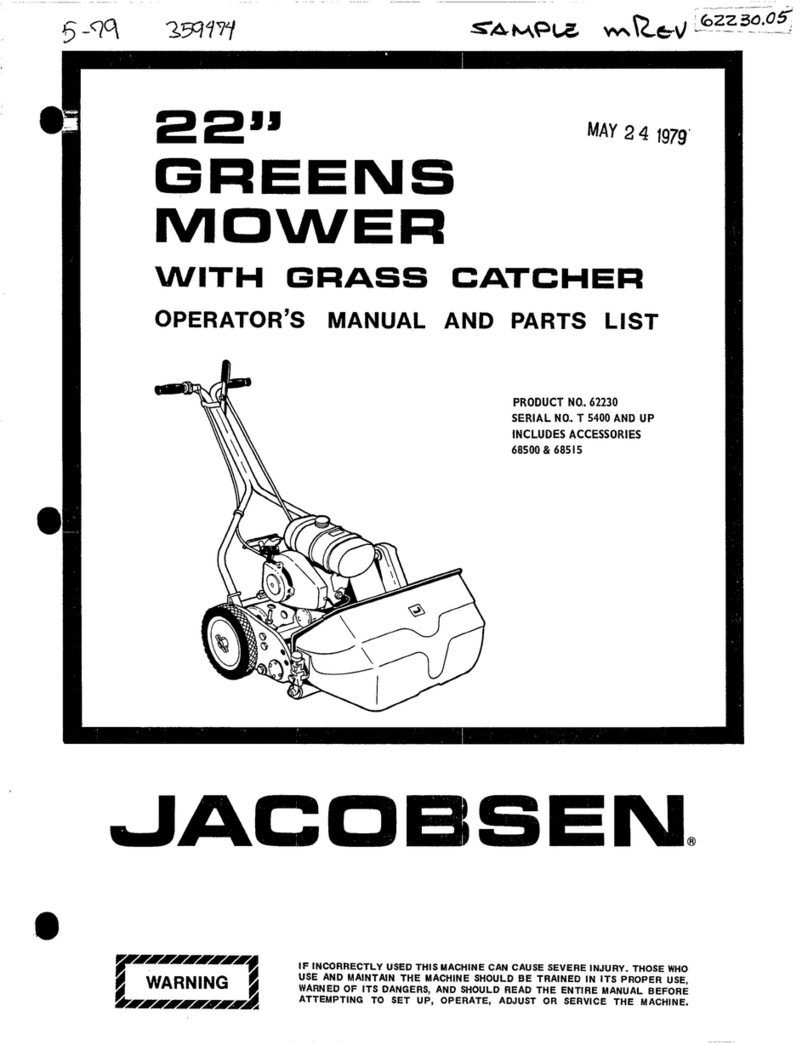 Jacobsen 62230 Installation and maintenance instructions