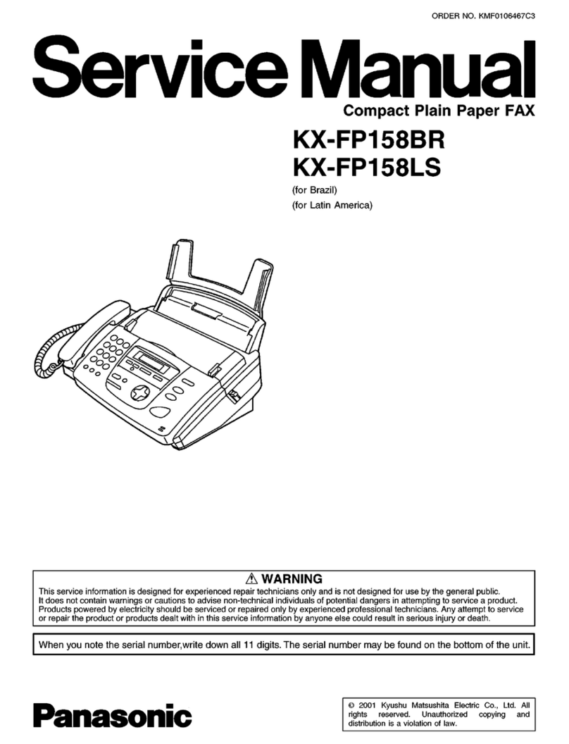 Panasonic KX-FP158BR Service manual