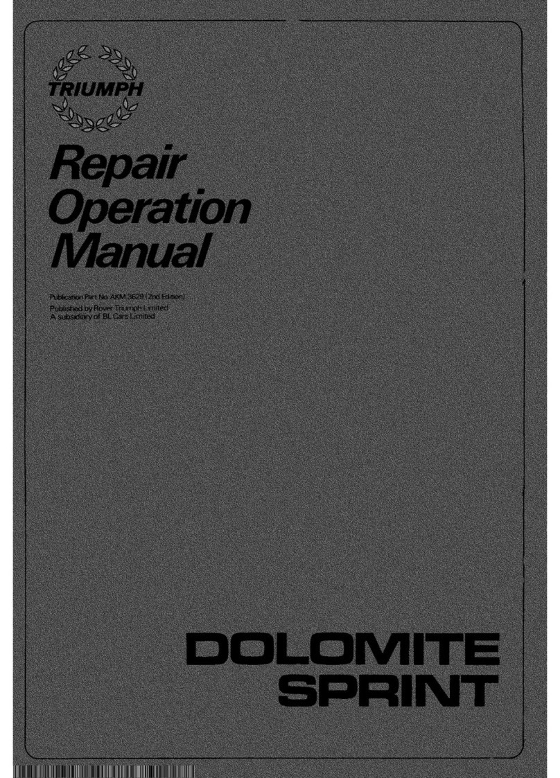 Triumph Dolomite Sprint User manual