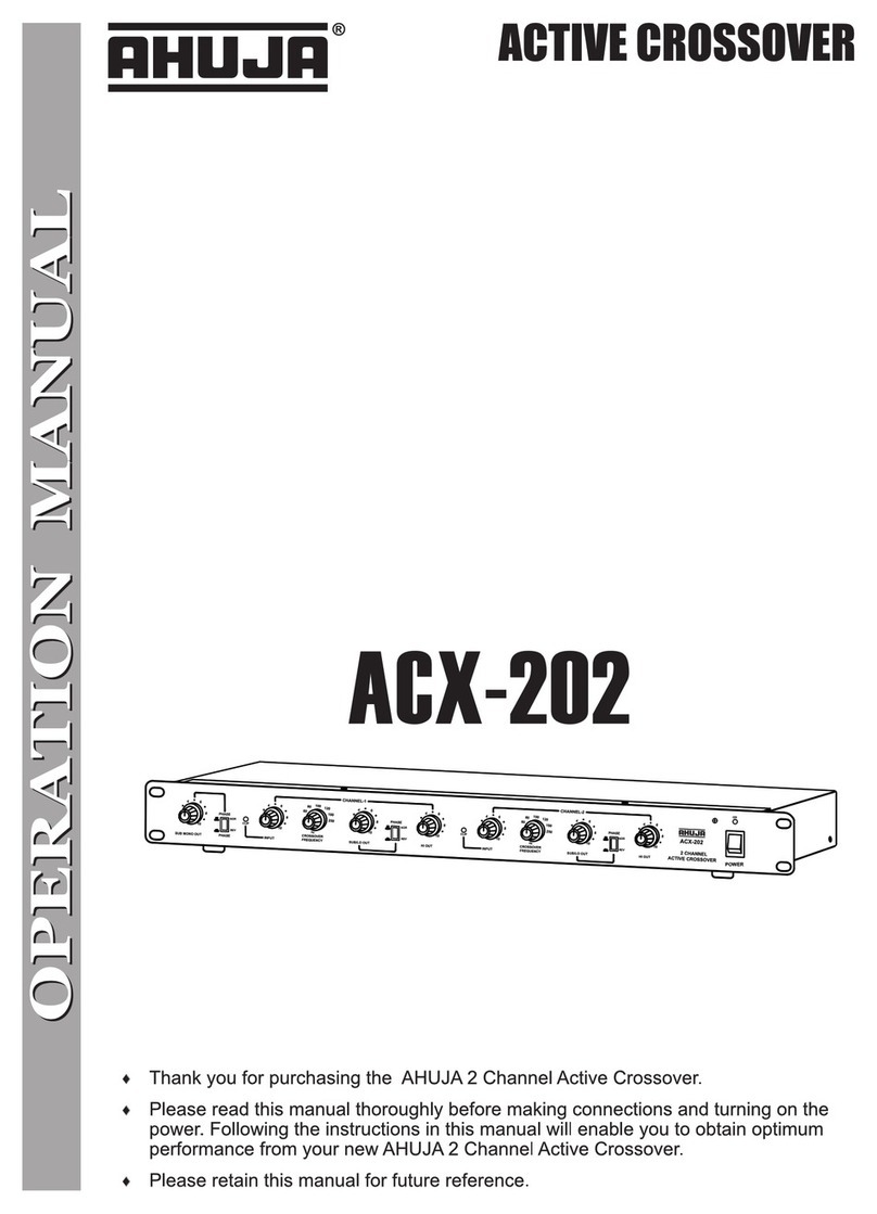 Ahuja ACX-202 Operation manual