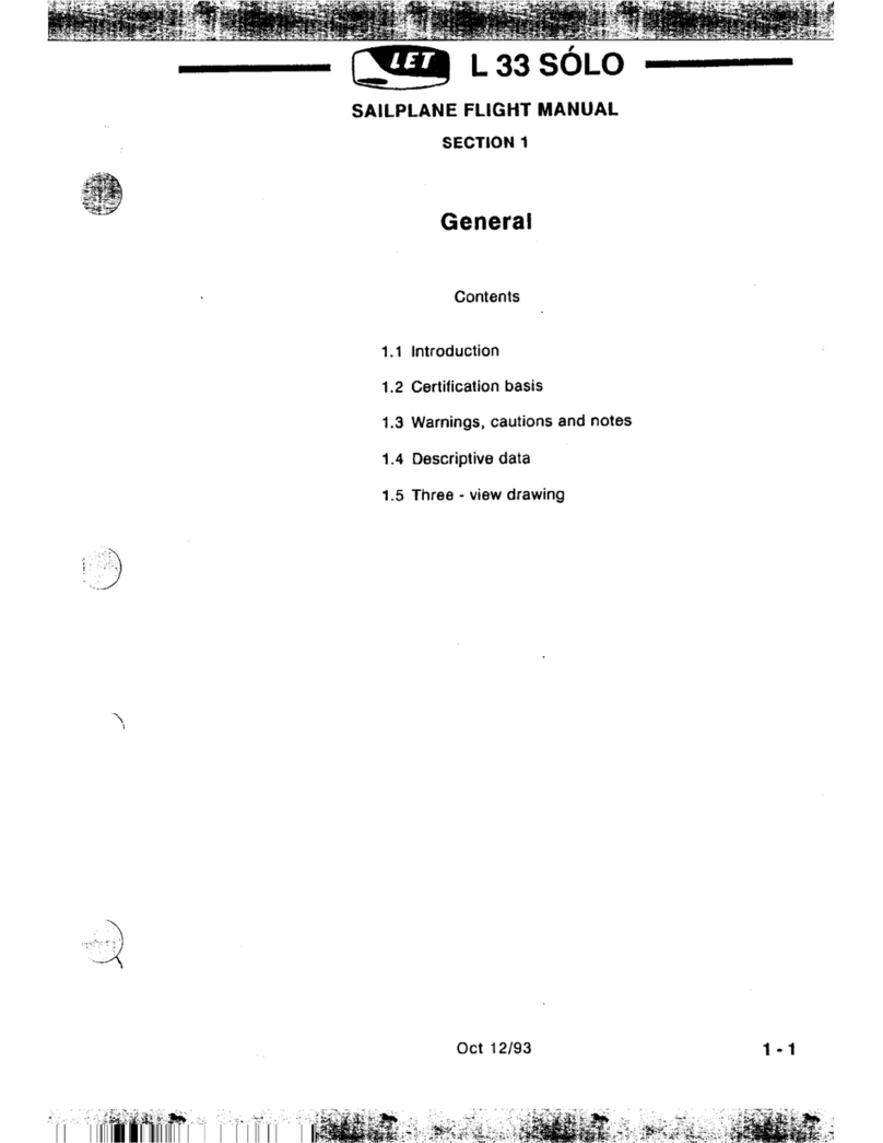 LET l 33 solo Flight manual