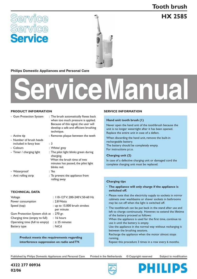 Philips HX 2585 User manual Philips HX 2585 User manual