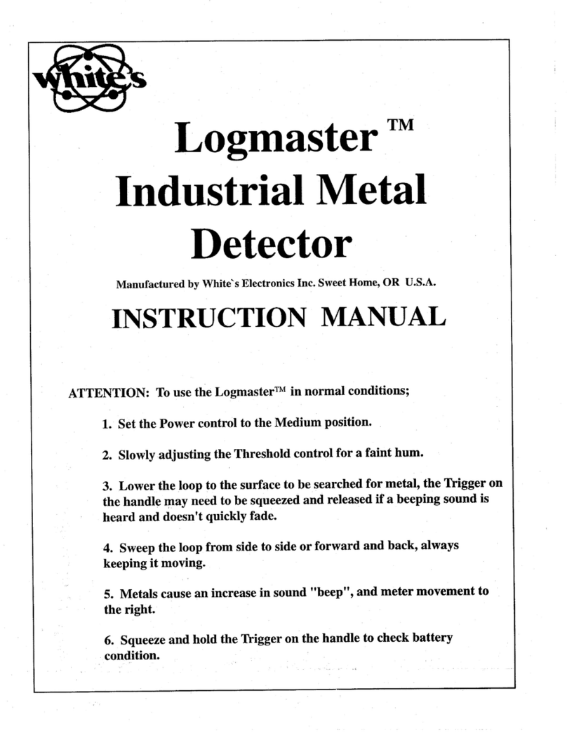 Whites Logmaster User manual
