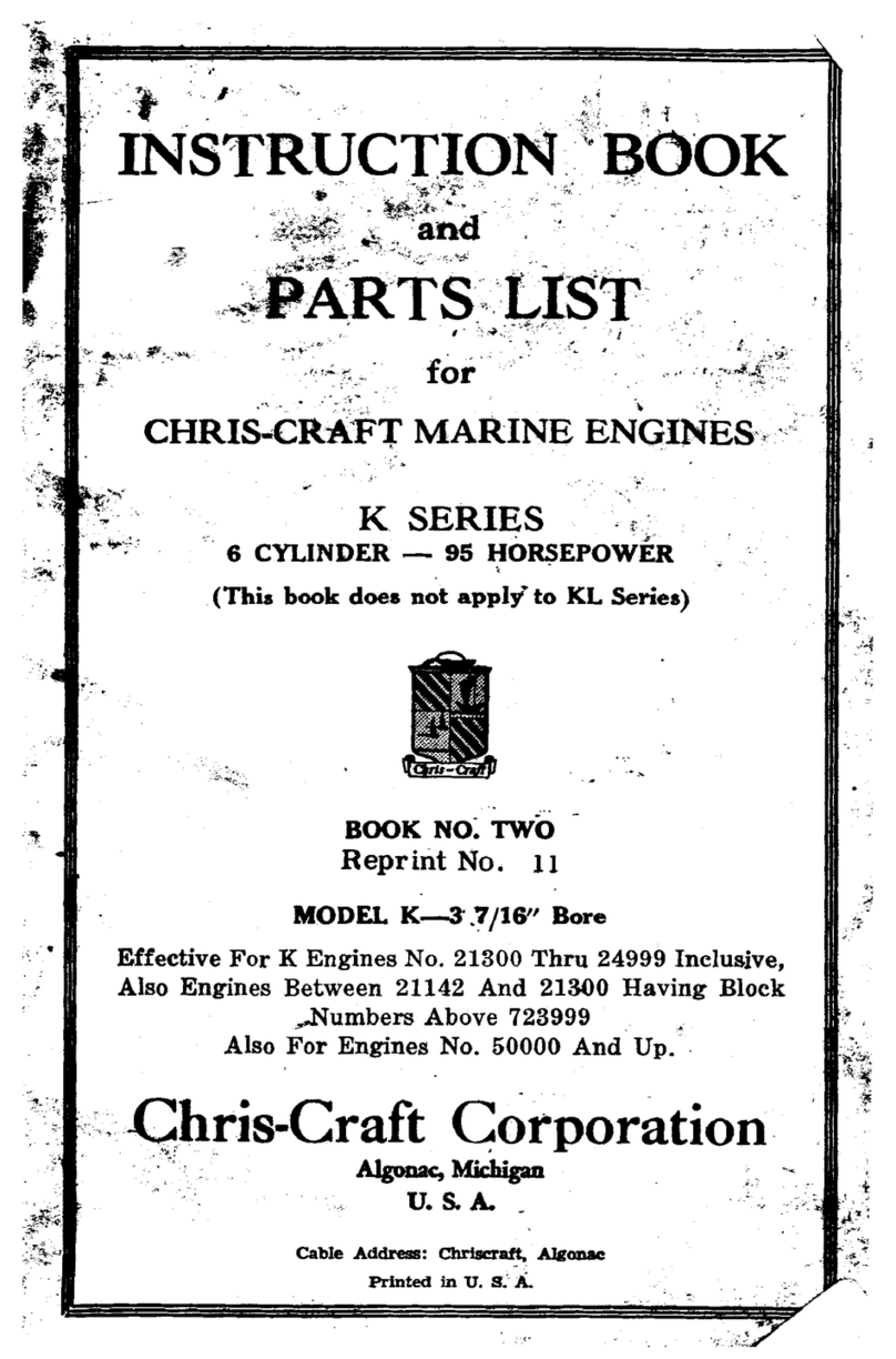 Chris-Craft K-3.7/16" User manual