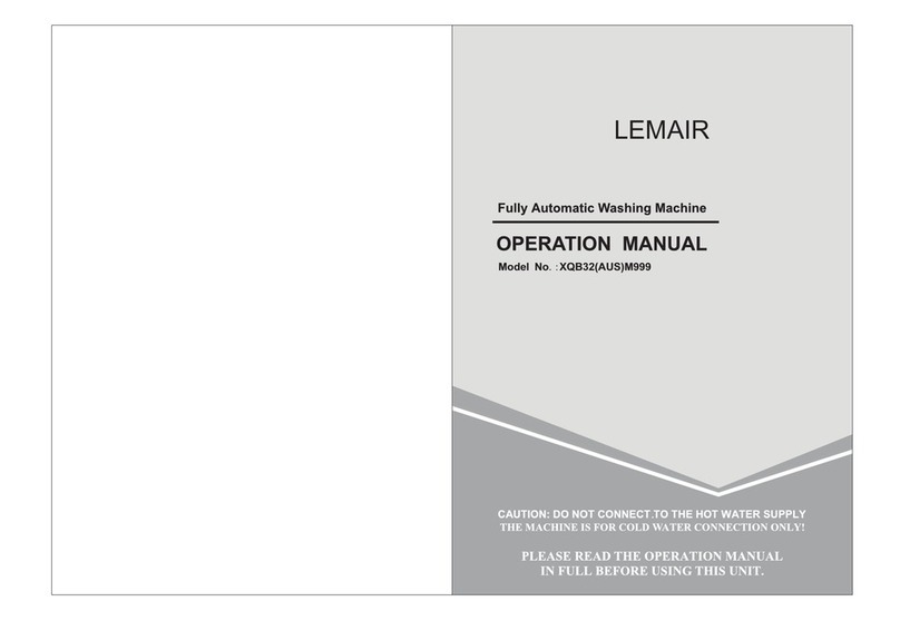 Lemair XQB32M999 Operation manual