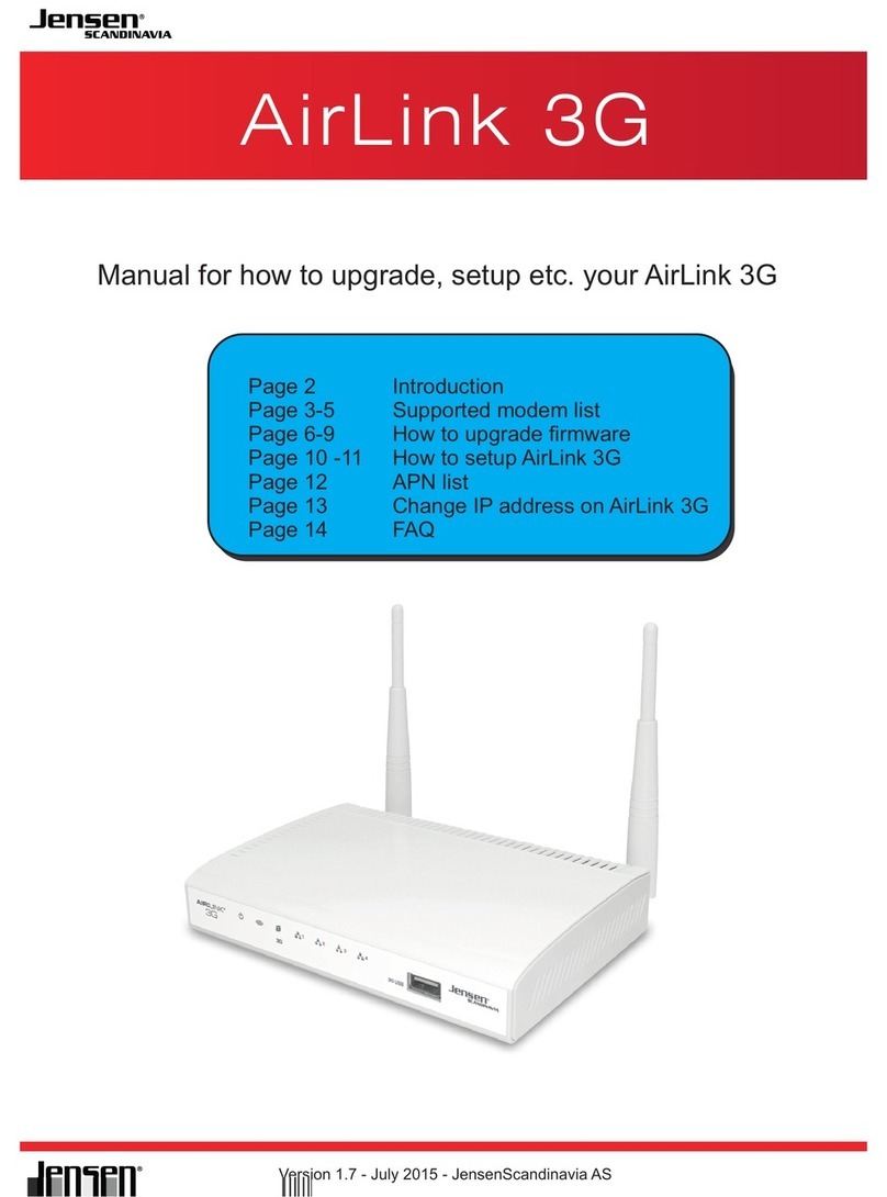 Jensen AirLink 3G user manual