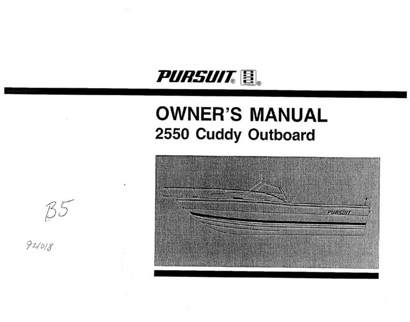 PURSUIT 2550 Cuddy Outboard owner's manual