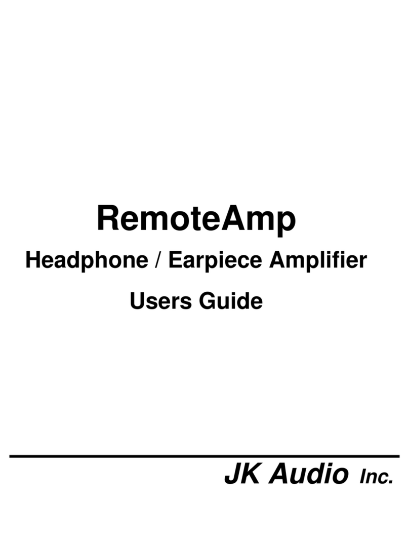 JK Audio RemoteAmp Blue User manual