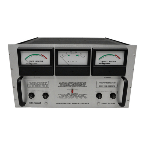 Audio Research D350 User manual