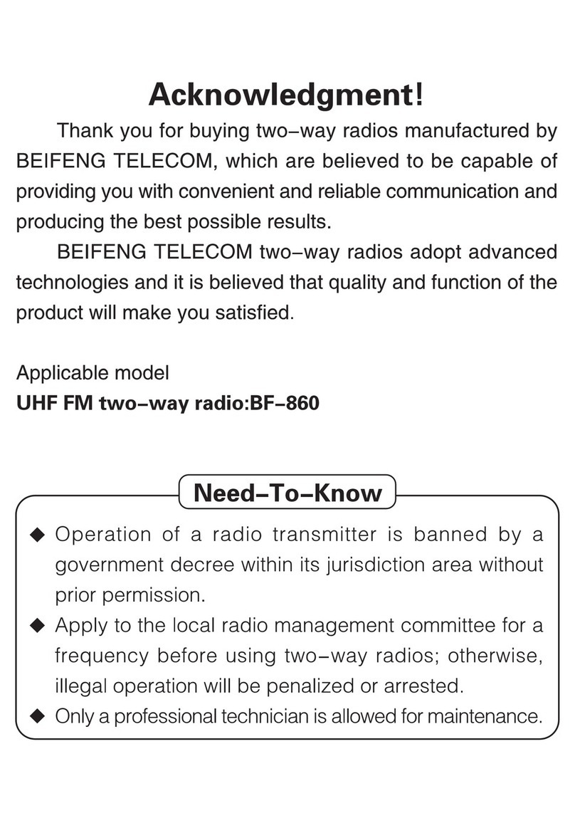 Beifeng Telecom BF-860 user manual