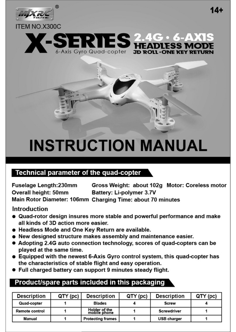 MJX R/C X300 instruction manual