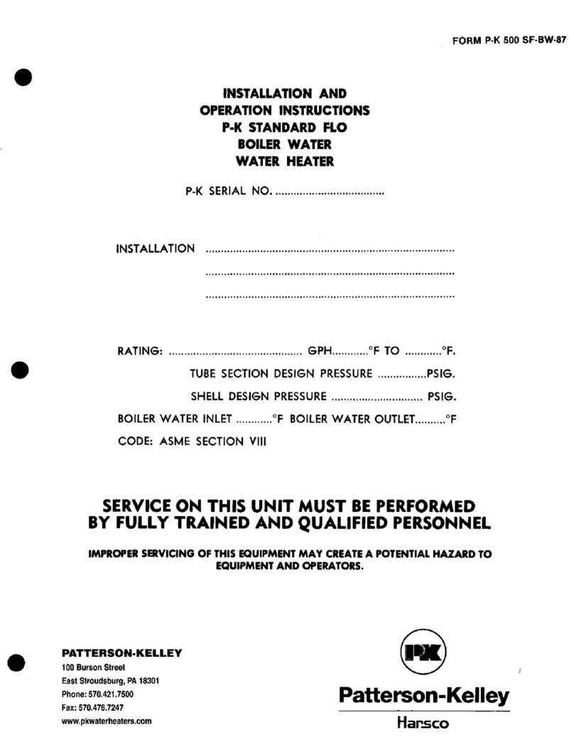 Patterson-Kelley Compact 500 Standard Flow User manual Patterson-Kelley Compact 500 Standard Flow User manual