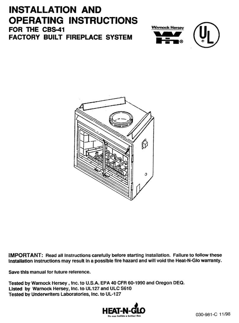 Heat-N-Glo CBS-41 User manual Heat-N-Glo CBS-41 User manual