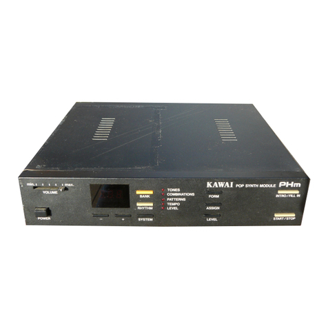 Kawai PHm Pop Synth Module User manual