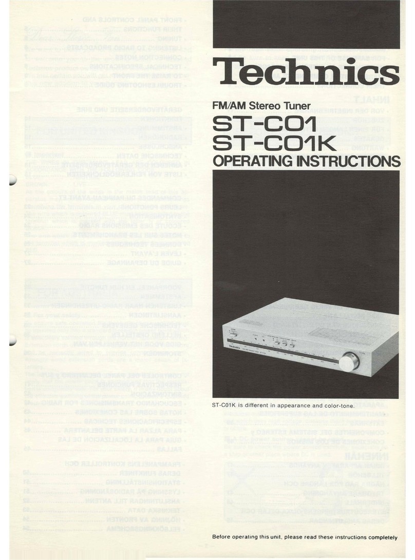 Technics ST-CO1 User manual