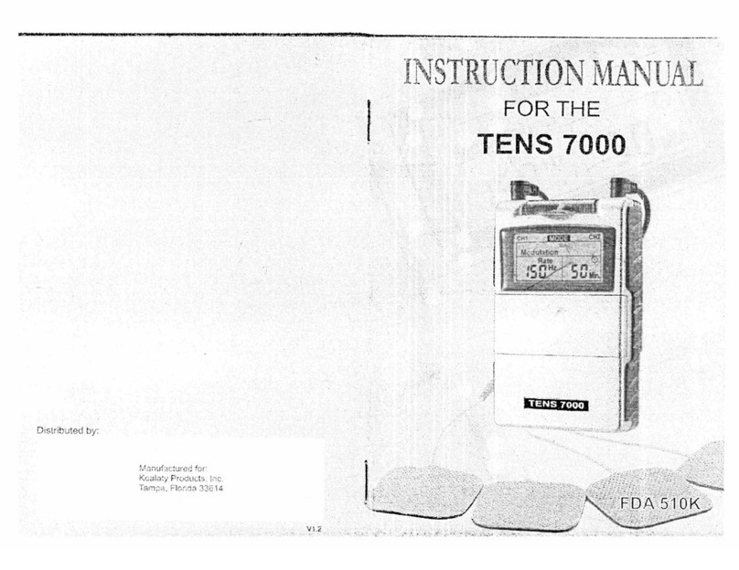 Koalaty Products TENS 7000 instruction manual Koalaty Products TENS 7000 instruction manual