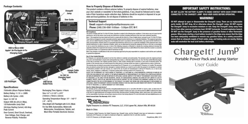 Digital Treasures ChargeIt! Jump user guide Digital Treasures ChargeIt! Jump user guide