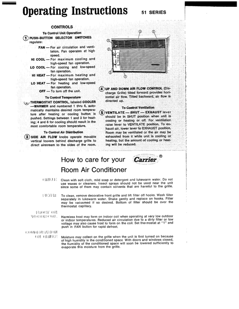 Carrier 51 Series operating instructions