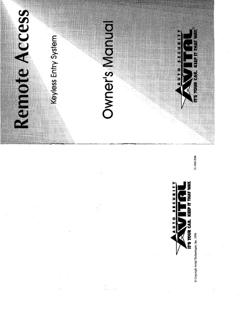 Avital Remote Access User manual