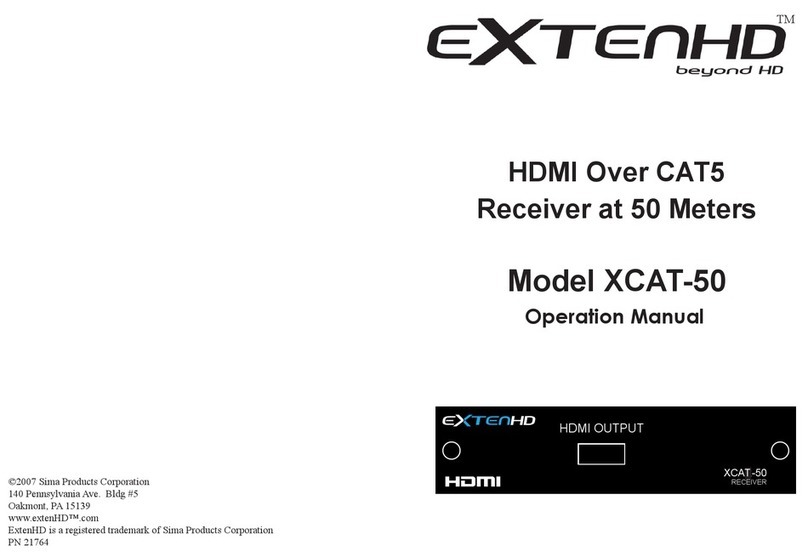ExtenHD XCAT-50 Operation manual