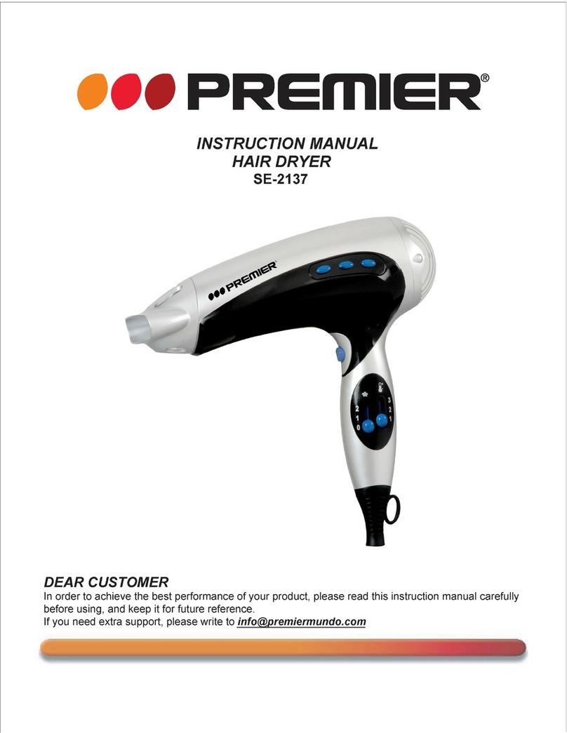 Premier SE-2137 instruction manual