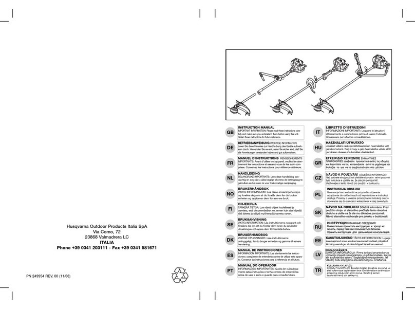 McCulloch Premio EX User manual