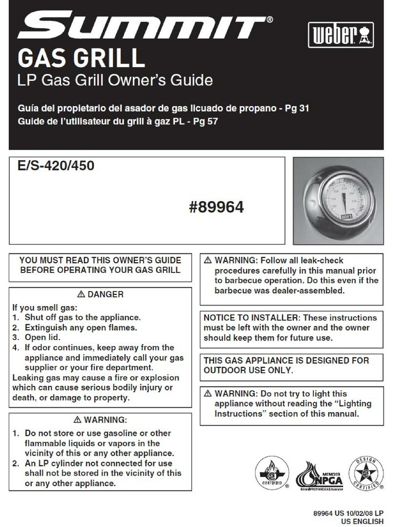 Weber 89964 owner's guide